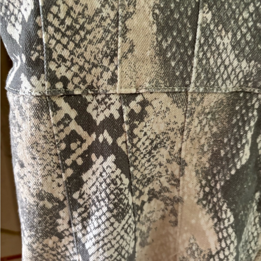 Free People Gray and Cream Snakeskin Jumpsuit - Picture 9 of 9